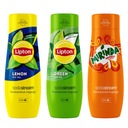 SODASTREAM sirupy/nápoje Lipton Lemon+Green+Mirinda