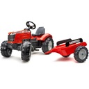 FALK Massey Ferguson červený pedálový traktor s