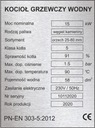 Typový štítok 4 pre sporák, kotol ústredného kúrenia, gravírovaný 75x100 Zadarmo