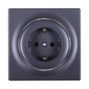 FIBARO Walli Socket N Zásuvka typu F antracitová FGWSONF-011-8