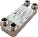 VÝMENNÍK TEPLA 12 PLATŇOVÝ 5-15 kW 3/4'' DN20 LESK VÝROB.