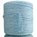 MODRÁ BAVLNENÁ Šnúrka PRE MACRAME 200M 3MM