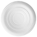 Okrúhle biele eko papierové taniere 26 cm 100 ks