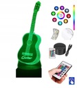 Gitarová stolová lampa 16 farieb LED PLEXIDO