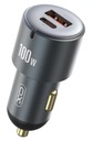 Rýchla USB nabíjačka do auta -C PD QC 3.0 100W do autozapaľovača