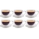 Cappuccino termálne šálky na kávu 6X L podšálky