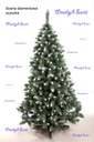 Vianočný stromček umelá borovica diamantový kužeľ 100 cm