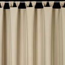 Záhradný záves 155x240 béžový s pásikmi na suchý zips