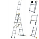 3-dielny hliníkový rebrík 3x9 MAXXPRO DRABEST