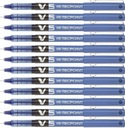 PILOT V5 Hi-Tecpoint jemný modrý gél x12