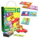 WOOPIE Vzdelávacia hra Dopravné zvieratká Puzzle Domino Montessori