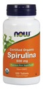NOW FOODS Spirulina Certified Organic 500 mg, 100 tabliet. ____________