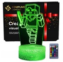 3D LED USB nočná lampa k darčeku MINECRAFT GAME