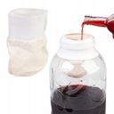 Bavlnené filtračné vrecko na FILTRACIU likérov MUST WINE 1,2l s gumičkou
