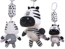 RATTLE SENZORICKÝ PRÍvesok KONTRAST ZEBRA