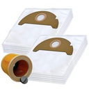 10x FILTRAČNÉ VRECKÁ PRE KARCHER WD2 MV2 A2004 WD2 DOMÁCI VYSÁVAČ 6.904-322.0