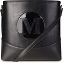TAŠKA NA RAMENO MONNARI Messenger Bag Strap LOGO Monnari Čierna dámska TAŠKA