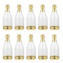 10ks Mini fľaše na šampanské Candy Favor