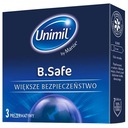UNIMIL B.Safe kondómy extra bezpečné 3 ks