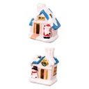 2 ks Vianočné ozdoby LED Houses Luminous pre