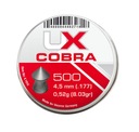 4,5 mm UMAREX COBRA špicaté rebrované pelety 500 ks.
