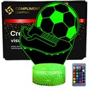 3D LED USB nočné lampy na futbalové zátky