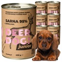 JUNIOR SARNA + SPIRULINA DEER DOG mokré krmivo pre šteňatá psov 6 x 400 g