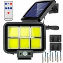 SOLAR LAMPA 120 LED COB SO SNÍMAČOM POHYBU SÚMRAK + DIAĽKOVÝ PANEL