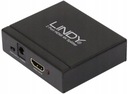 HDMI 2.0 Splitter LINDY 2 Port 10.2G 4K 3D čierny