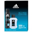 ADIDAS Ice Dive darčeková sada toaletná voda 100 ml + sprej 150 ml