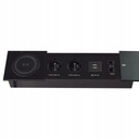 REKORTIZNÁ ZÁSUVKA SKRYTÁ V HORE + INDUKCIA 2xUSB 2xLAN SLIDE