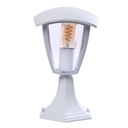 Vonkajšie záhradné stojace svietidlo, nízke, biele, 29 cm Eko-Light