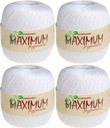 Šnúra MAXIMUM Opus - farba 001 Biela, 4 kusy