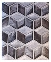 Tapeta na stenu s geometrickými vzormi a 3D efektom