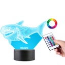 Stolná lampa Led soška Fish Shark Jaws Shark PLEXIDO gravírovanie