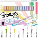 Sharpie S-note DUO MIX zvýrazňovače, kreatívne obojstranné fixy, 16 farieb