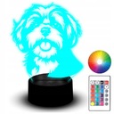 LED NOČNÁ LAMPA PSA SHIH TZU SHIH TZU PSA PORTRÉT ZVIERAT PRE DIEŤA 3D