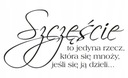 Nápis na stenu, nálepka - Šťastie je... - 61