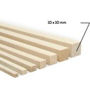 x10 ks MODELOVANIE BALASSI PÁS 10x10mm DREVENÁ DOSKA NA MODELOVANIE 50cm