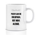 Darček hrnček pre milovníka mačiek (mačka bola alergická)