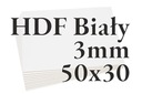 10x HDF biela - 3 mm - 50x30cm - na rezanie lasera