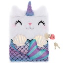 Zápisník tajný denník s kľúčom Kitten Unicorn Mermaid ZA4821