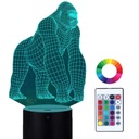 Monkey Gorilla Led Night Light NAME Gravírovací darček