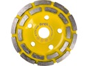 DIAMANTOVÝ KOTÚČ NA BRÚSENIE BETÓNU ŽULOVÝ DVOJSEGMENTOVÝ 125mm 2R