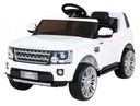 Land Rover Discovery Elektrické autíčko pre deti biele + diaľkové ovládanie + kolesá EVA