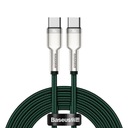 Baseus Cafule Metal PD USB-C kábel USB-C 2,0 m zelený