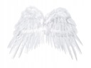 Anjelské krídla s bielymi pierkami, hrací kostým Betlehem, 53x37 cm