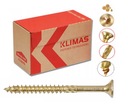 Stolárske kužeľové skrutky do dreva Klimas WKCS KMWHT 6x50 Torx 100 ks