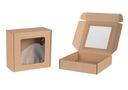 10 x Darčeková škatuľka s okienkom 15 x 15 Box