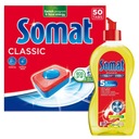 Somat Classic tablety do umývačky riadu 50 tabliet oplachovací prostriedok do umývačky riadu
